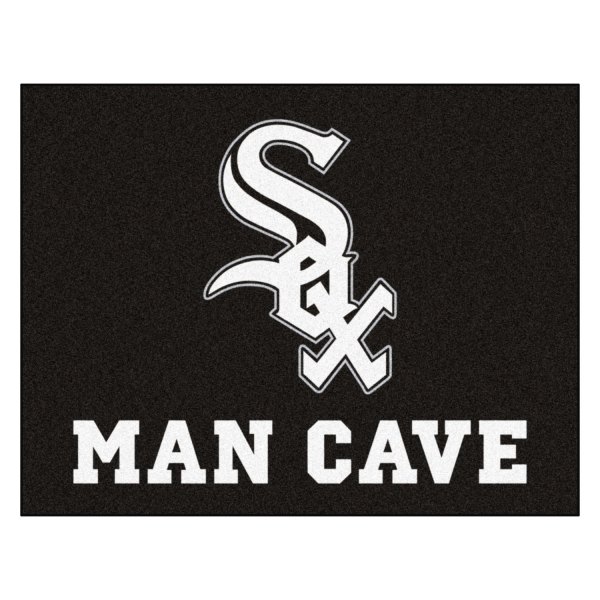 FanMats® - Chicago White Sox 33.75" x 42.5" Nylon Face Man Cave All-Star Floor Mat with "Sox" Primary Logo