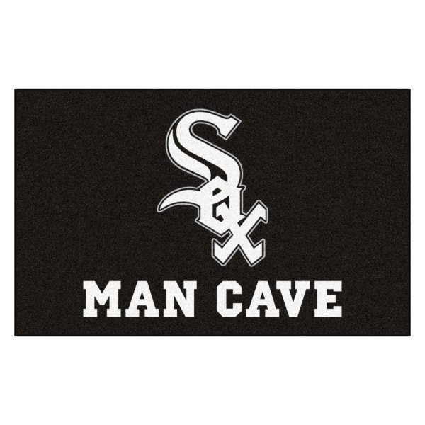 FanMats® - Chicago White Sox 60" x 96" Nylon Face Man Cave Ulti-Mat with "Sox" Primary Logo