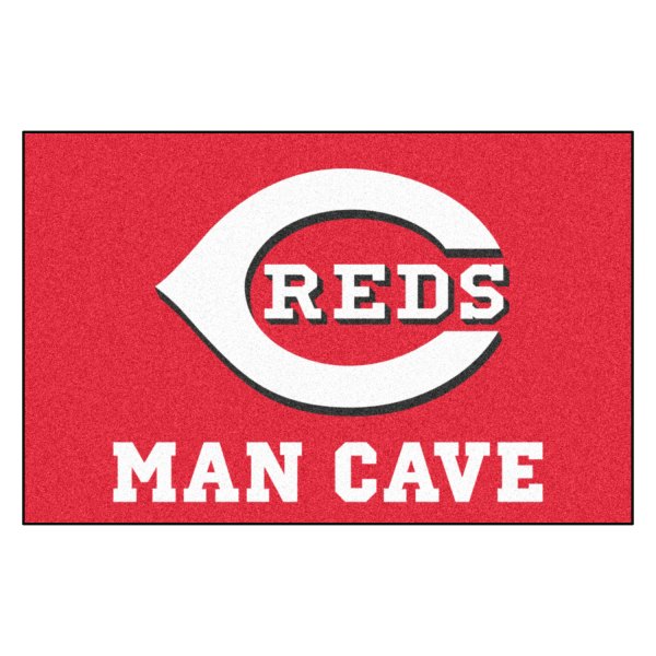 FanMats® - Cincinnati Reds 19" x 30" Nylon Face Man Cave Starter Mat with "C Reds" Logo