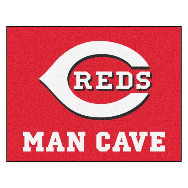FanMats® - Cincinnati Reds 33.75" x 42.5" Nylon Face Man Cave All-Star Floor Mat with "C Reds" Logo