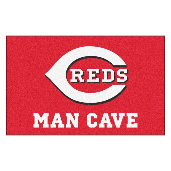 FanMats® - Cincinnati Reds 60" x 96" Nylon Face Man Cave Ulti-Mat with "C Reds" Logo