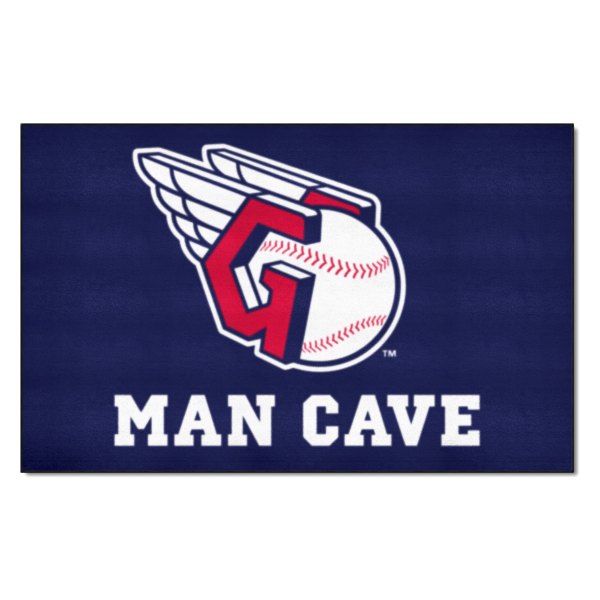 FanMats® - Cleveland Indians 60" x 96" Nylon Face Man Cave Ulti-Mat with "C" Logo