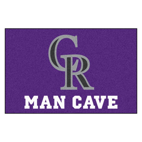 FanMats® - Colorado Rockies 19" x 30" Nylon Face Man Cave Starter Mat with "CR" Logo