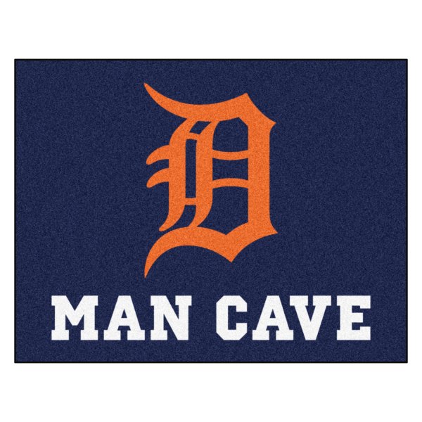 FanMats® - Detroit Tigers 33.75" x 42.5" Nylon Face Man Cave All-Star Floor Mat with "D" Logo