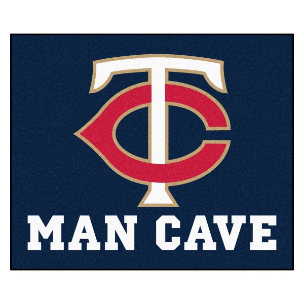 FanMats® - Minnesota Twins 60" x 72" Nylon Face Man Cave Tailgater Mat with "Circular Minnesota Twins" Logo