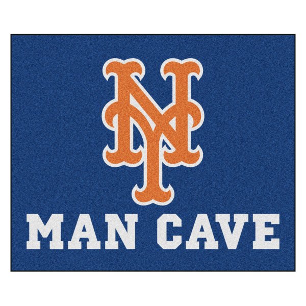 FanMats® - New York Mets 60" x 72" Nylon Face Man Cave Tailgater Mat with "Circular Baseball with Script Mets" Logo