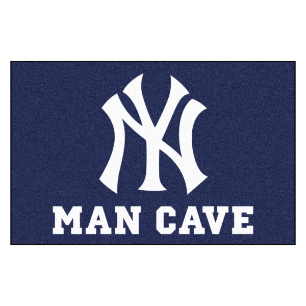 FanMats® - New York Yankees 19" x 30" Nylon Face Man Cave Starter Mat with "NY" Logo