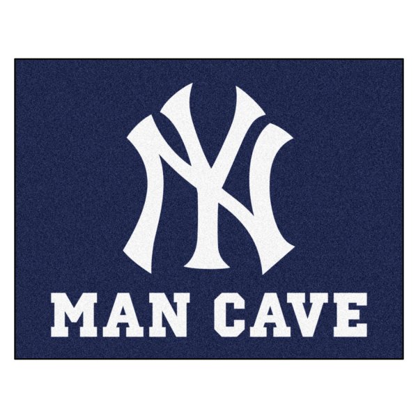 FanMats® - New York Yankees 33.75" x 42.5" Nylon Face Man Cave All-Star Floor Mat with "NY" Logo