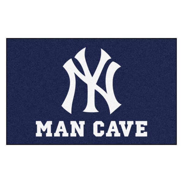 FanMats® - New York Yankees 60" x 96" Nylon Face Man Cave Ulti-Mat with "NY" Logo