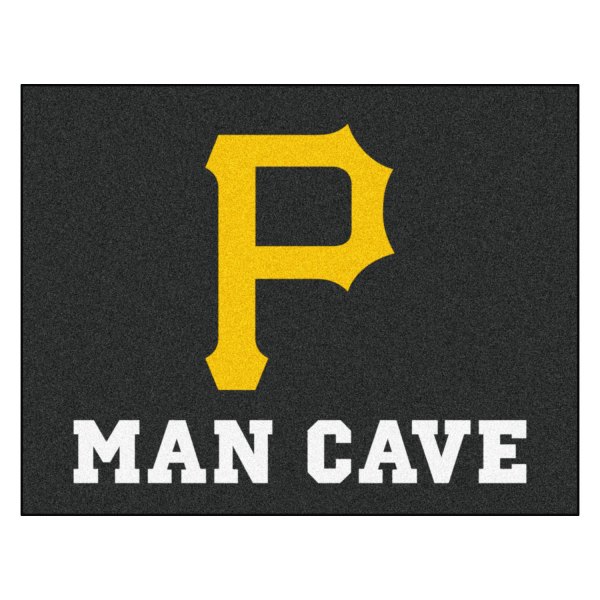 FanMats® - Pittsburgh Pirates 33.75" x 42.5" Nylon Face Man Cave All-Star Floor Mat with "P" Logo