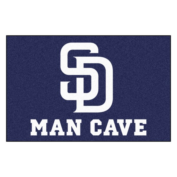 FanMats® - San Diego Padres 19" x 30" Nylon Face Man Cave Starter Mat with "SD" Logo