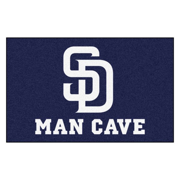 FanMats® - San Diego Padres 60" x 96" Nylon Face Man Cave Ulti-Mat with "SD" Logo