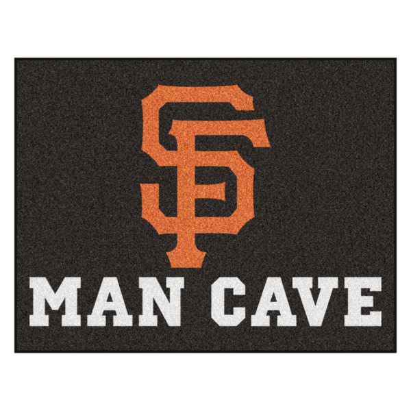 FanMats® - San Francisco Giants 33.75" x 42.5" Nylon Face Man Cave All-Star Floor Mat with "Baseball with Giants Wordmark" Logo