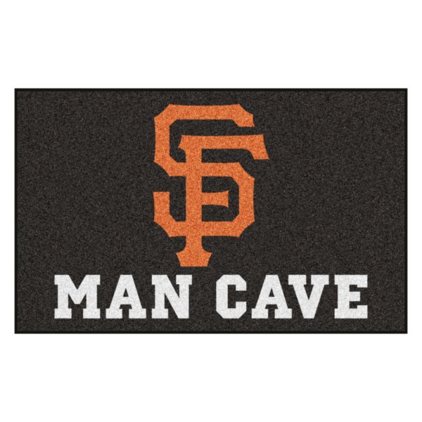 FanMats® - San Francisco Giants 60" x 96" Nylon Face Man Cave Ulti-Mat with "Baseball Giants" Wordmark