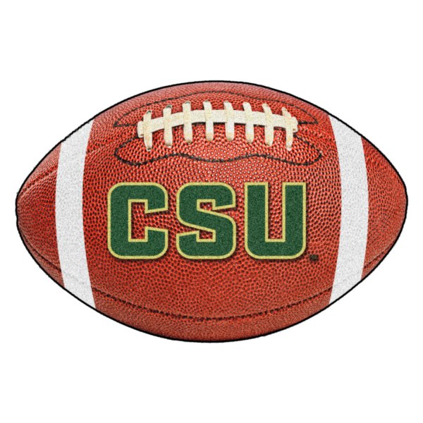 FanMats® - Colorado State University 20.5" x 32.5" Nylon Face Football Ball Floor Mat with "CSU" Logo