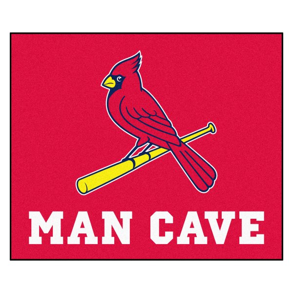 FanMats® - St. Louis Cardinals 60" x 72" Nylon Face Man Cave Tailgater Mat with "Cardinal with Bat & Cardinals Wordmark" Logo