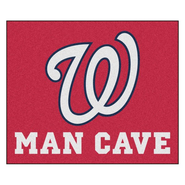 FanMats® - Washington Nationals 60" x 72" Nylon Face Man Cave Tailgater Mat with "Circular Washington Nationals with W" Logo