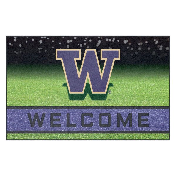 FanMats® - University of Washington 18" x 30" Crumb Rubber Door Mat with "W" Logo