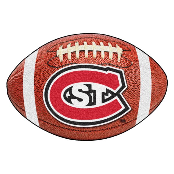 FanMats® - St. Cloud State University 20.5" x 32.5" Nylon Face Football Ball Floor Mat with "St. C" Logo