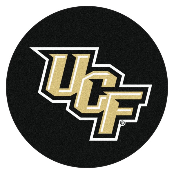 FanMats® - University of Central Florida 27" Dia Nylon Face Hockey Puck Floor Mat with "UCF" Primary Logo
