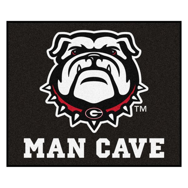 FanMats® - University of Georgia 60" x 72" Nylon Face Man Cave Tailgater Mat with Bulldog Logo