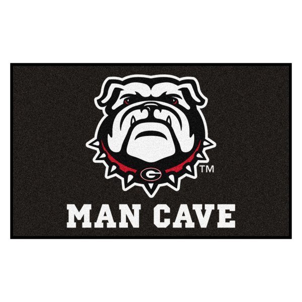 FanMats® - University of Georgia 60" x 96" Nylon Face Man Cave Ulti-Mat with Bulldog Logo