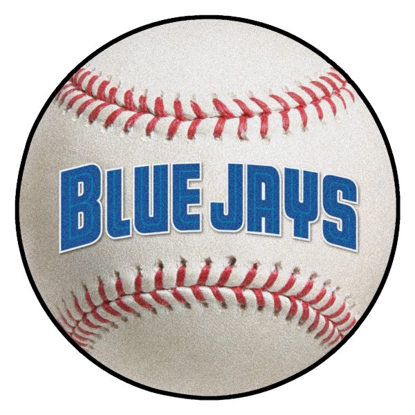 FanMats® - Cooperstown Retro Collection 1997 Toronto Blue Jays Baseball Mat 27" Dia Nylon Face Retro Baseball Ball Floor Mat