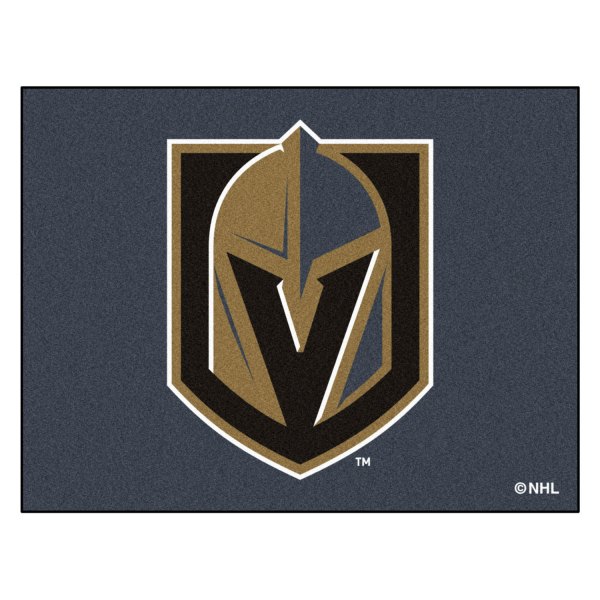 FanMats® - Vegas Golden Knights 33.75" x 42.5" Nylon Face All-Star Floor Mat with "Knight Helmet" Logo