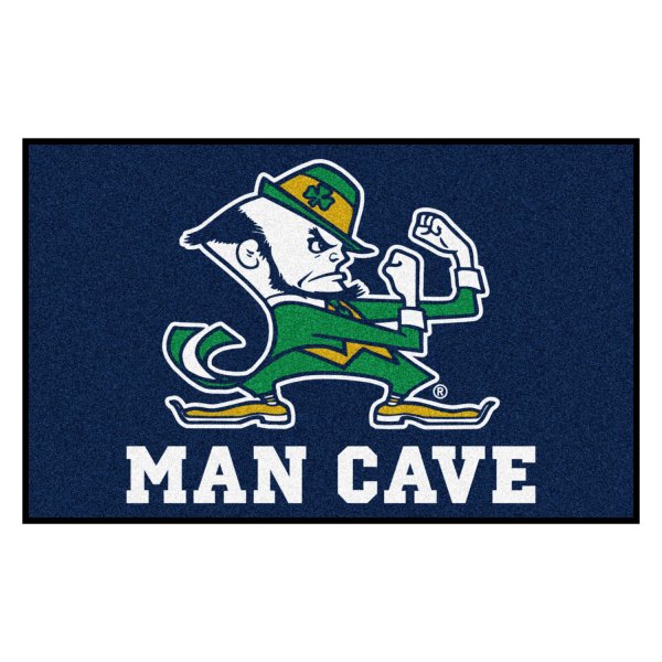 FanMats® - Notre Dame 60" x 96" Nylon Face Man Cave Ulti-Mat with "Fighting Irish" Logo