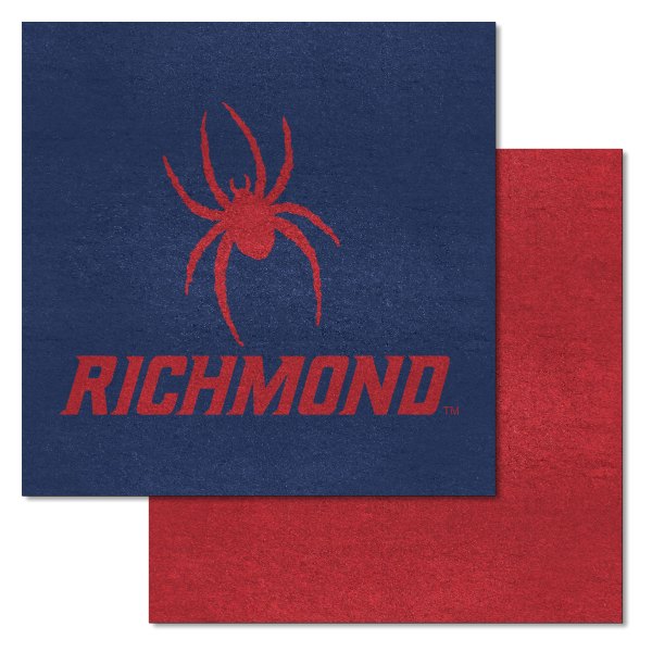 FanMats® - University of Richmond 18" x 18" Nylon Face Team Carpet Tiles with "Spider & Richmond" Logo
