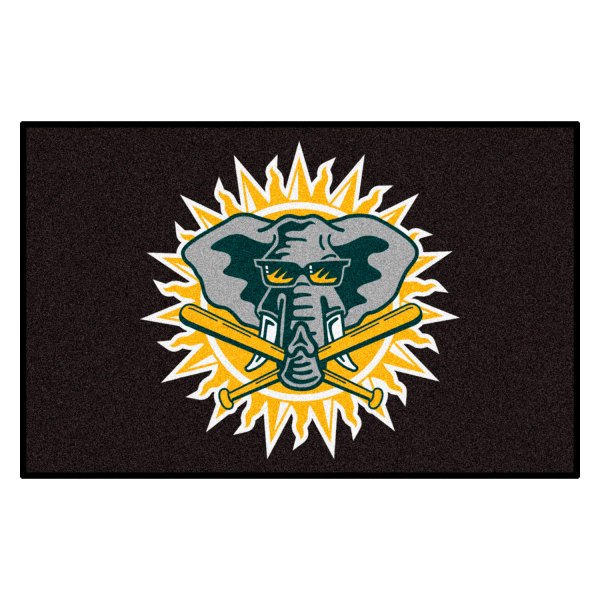 FanMats® - Cooperstown Retro Collection 2000 Oakland Athletics 19" x 30" Nylon Face Starter Mat