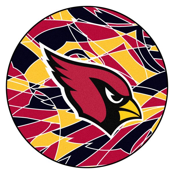 FanMats® - "X-Fit" Arizona Cardinals 27" Dia Nylon Face Floor Mat