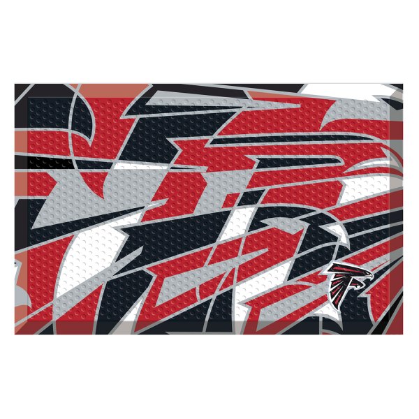FanMats® - "X-Fit" Atlanta Falcons 19" x 30" Rubber Scraper Door Mat