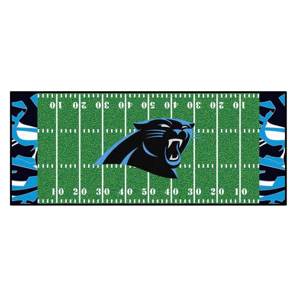 FanMats® - Carolina Panthers 30" x 72" Nylon Face Football Field Runner Mat