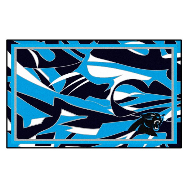 FanMats® - "X-Fit" Carolina Panthers 48" x 72" Nylon Face Ultra Plush Floor Rug