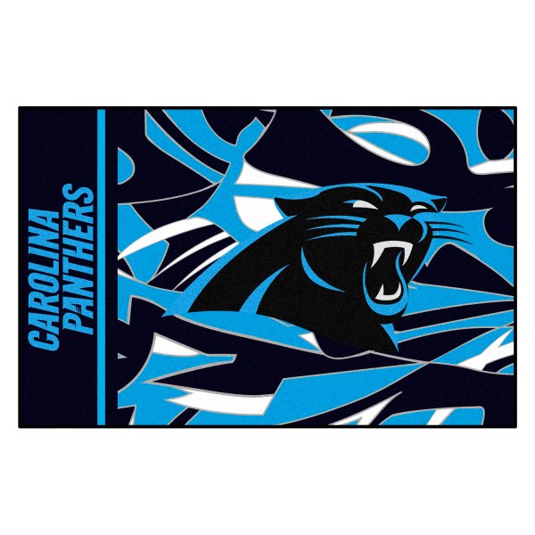 FanMats® - "X-Fit" Carolina Panthers 19" x 30" Nylon Face Starter Mat