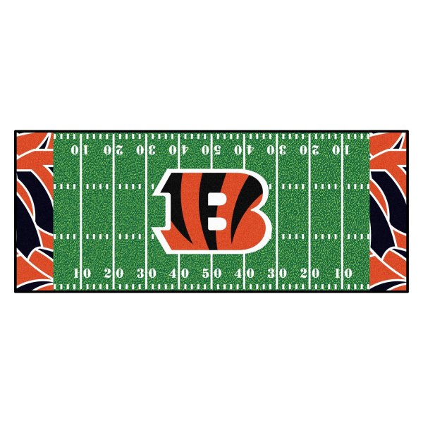 FanMats® - Cincinnati Bengals 30" x 72" Nylon Face Football Field Runner Mat