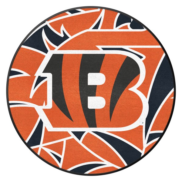 FanMats® - "X-Fit" Cincinnati Bengals 27" Dia Nylon Face Floor Mat