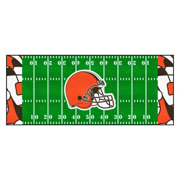 FanMats® - Cleveland Browns 30" x 72" Nylon Face Football Field Runner Mat