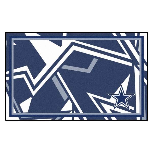 FanMats® - "X-Fit" Dallas Cowboys 48" x 72" Nylon Face Ultra Plush Floor Rug