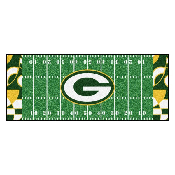 FanMats® - Green Bay Packers 30" x 72" Nylon Face Football Field Runner Mat