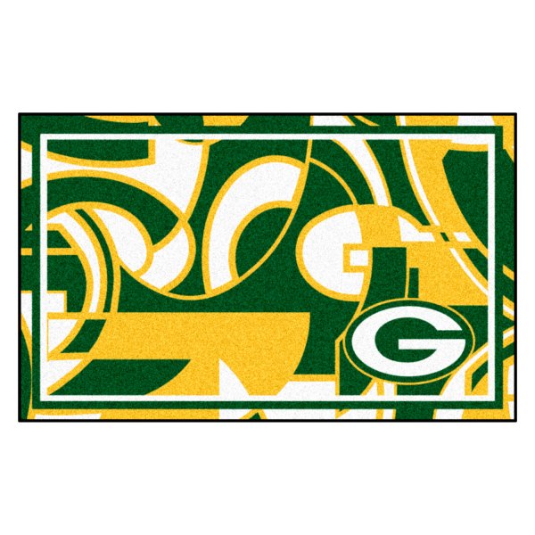 FanMats® - "X-Fit" Green Bay Packers 48" x 72" Nylon Face Ultra Plush Floor Rug