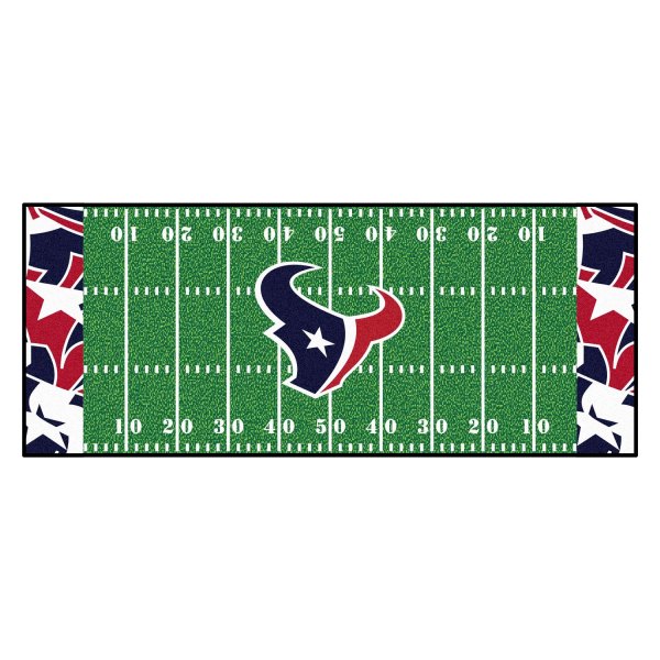 FanMats® - Houston Texans 30" x 72" Nylon Face Football Field Runner Mat
