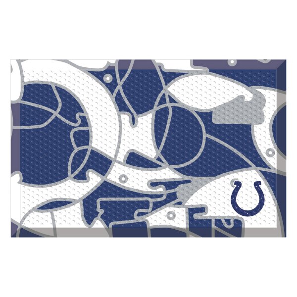 FanMats® - "X-Fit" Indianapolis Colts 19" x 30" Rubber Scraper Door Mat