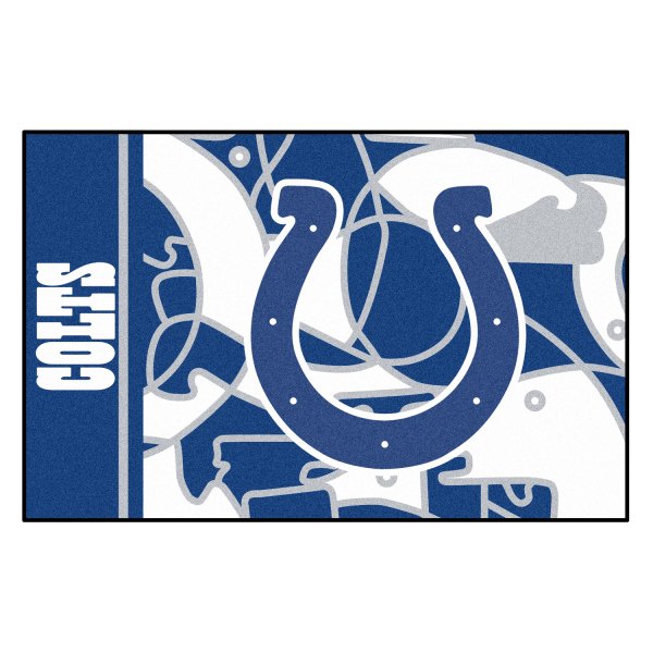 FanMats® - "X-Fit" Indianapolis Colts 19" x 30" Nylon Face Starter Mat