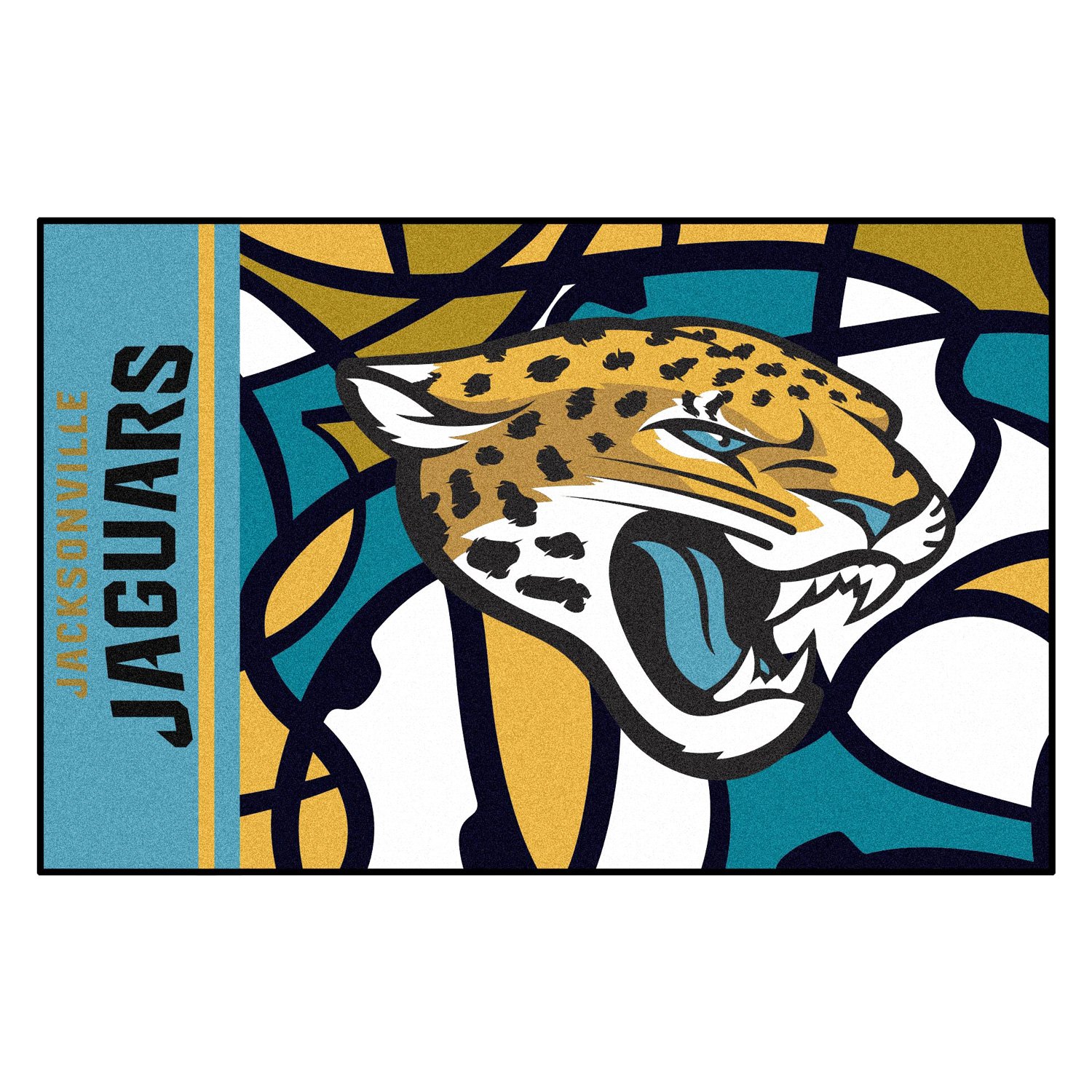 FANMATS - 8237 NFL Jacksonville Jaguars Nylon Face Starter Rug , 19x30