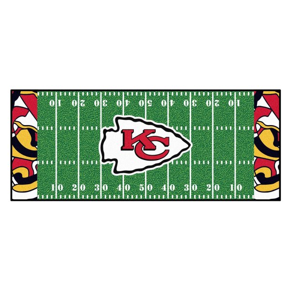 FanMats® - Kansas City Chiefs 30" x 72" Nylon Face Football Field Runner Mat