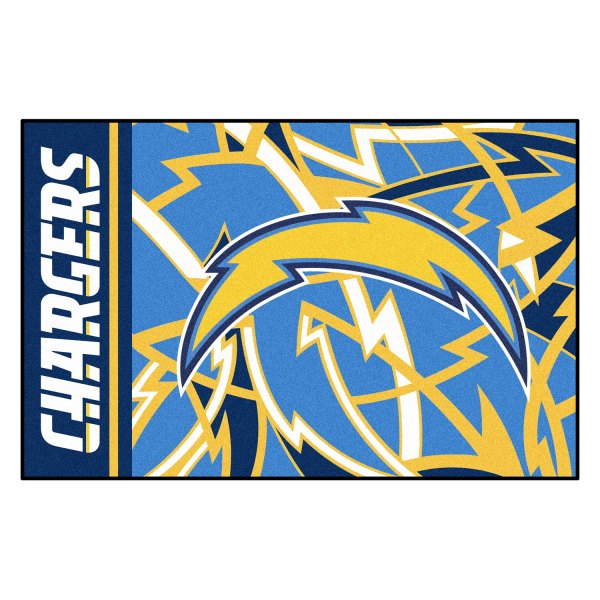 FanMats® - "X-Fit" Los Angeles Chargers 19" x 30" Nylon Face Starter Mat