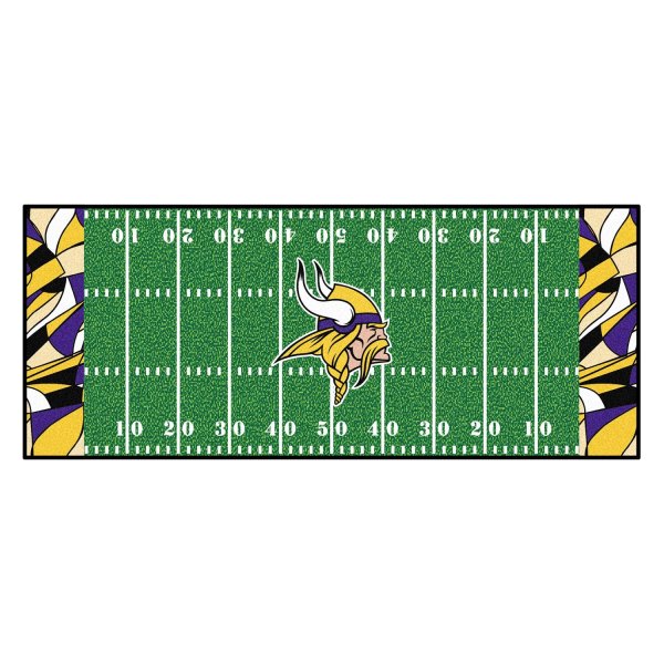 FanMats® - Minnesota Vikings 30" x 72" Nylon Face Football Field Runner Mat