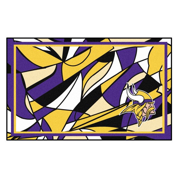 FanMats® - "X-Fit" Minnesota Vikings 48" x 72" Nylon Face Ultra Plush Floor Rug